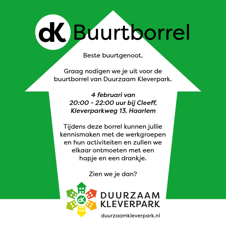 DK Buurtborrel bij Cleeff goed bezocht